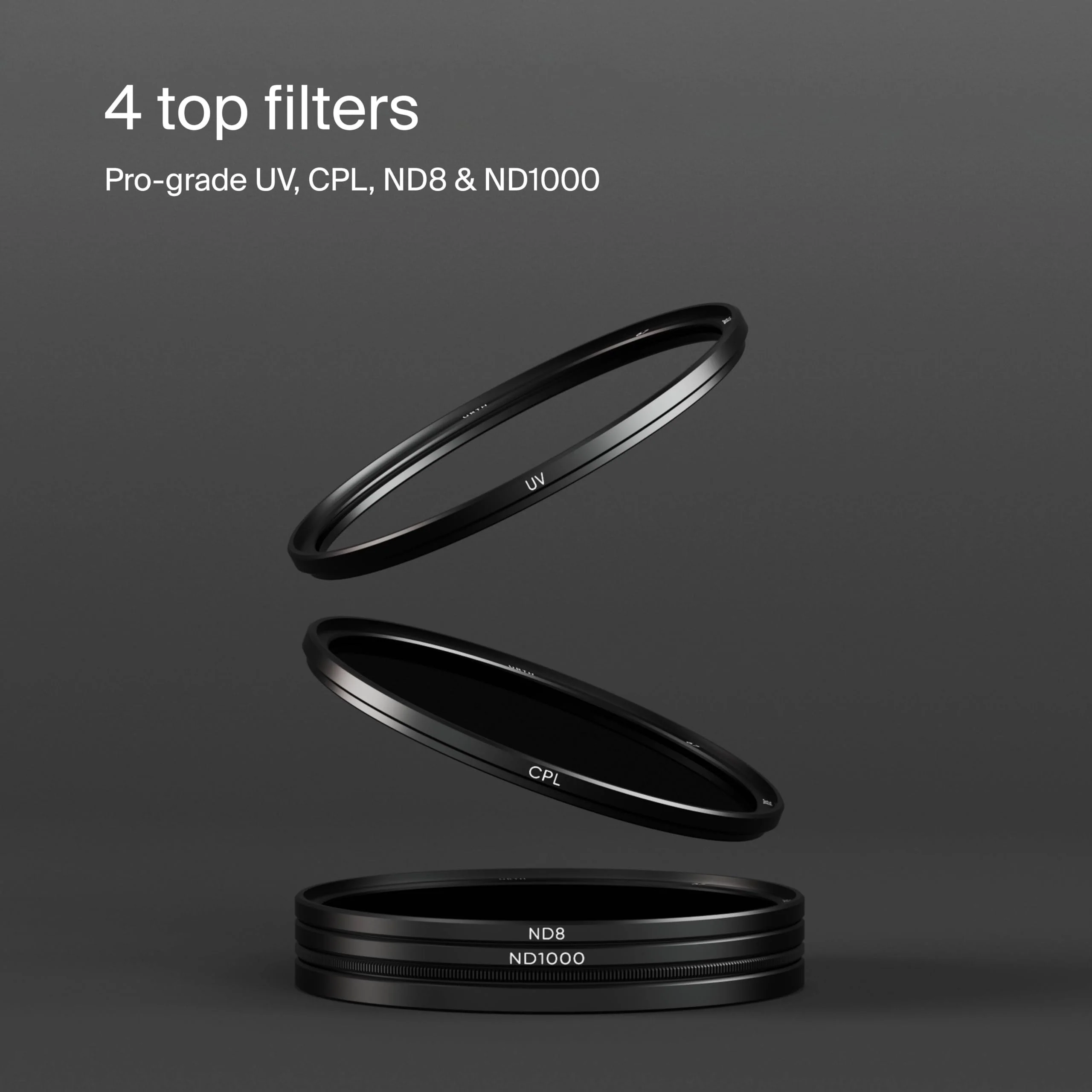 Urth 55mm Magnetic Filter Kit (UV, CPL, ND8, ND1000) - Image 2