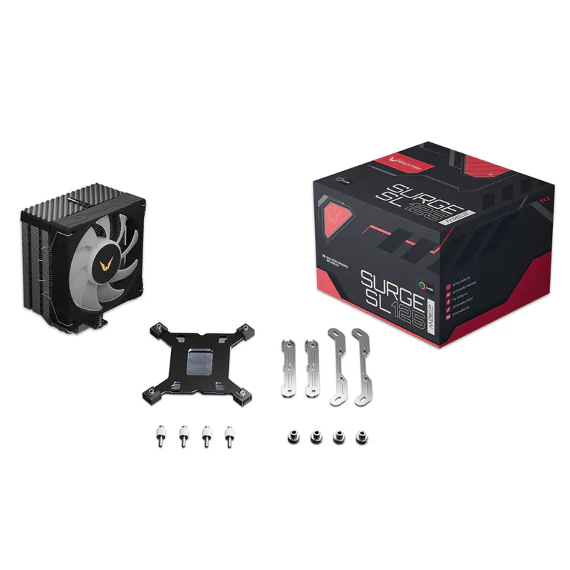 Valkyrie Surge SL125 CPU Cooling PWN ARGB CPU Cooler (Black) - Image 7