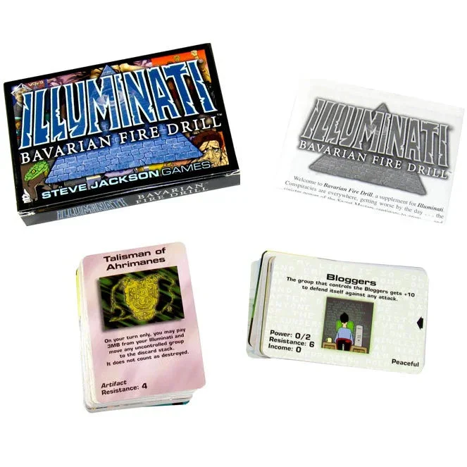 Van Ryder Games Illuminati Bavarian Fire Drill Cards Expansion Game Steve Jackson Games - Image 2
