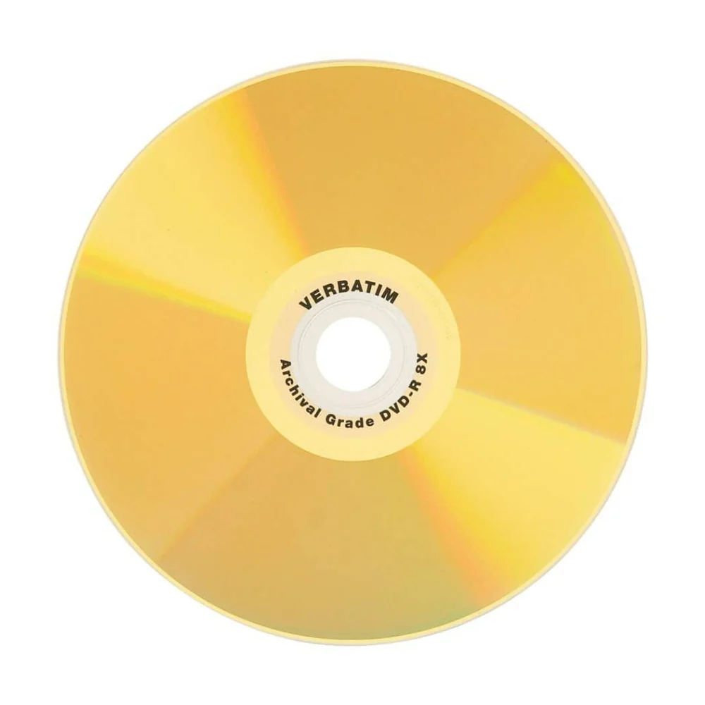 VERBATIM DVD-R Gold Archival Grade Hard Coat 8x Speed Bank Discs 4.7GB 50pc - Image 2