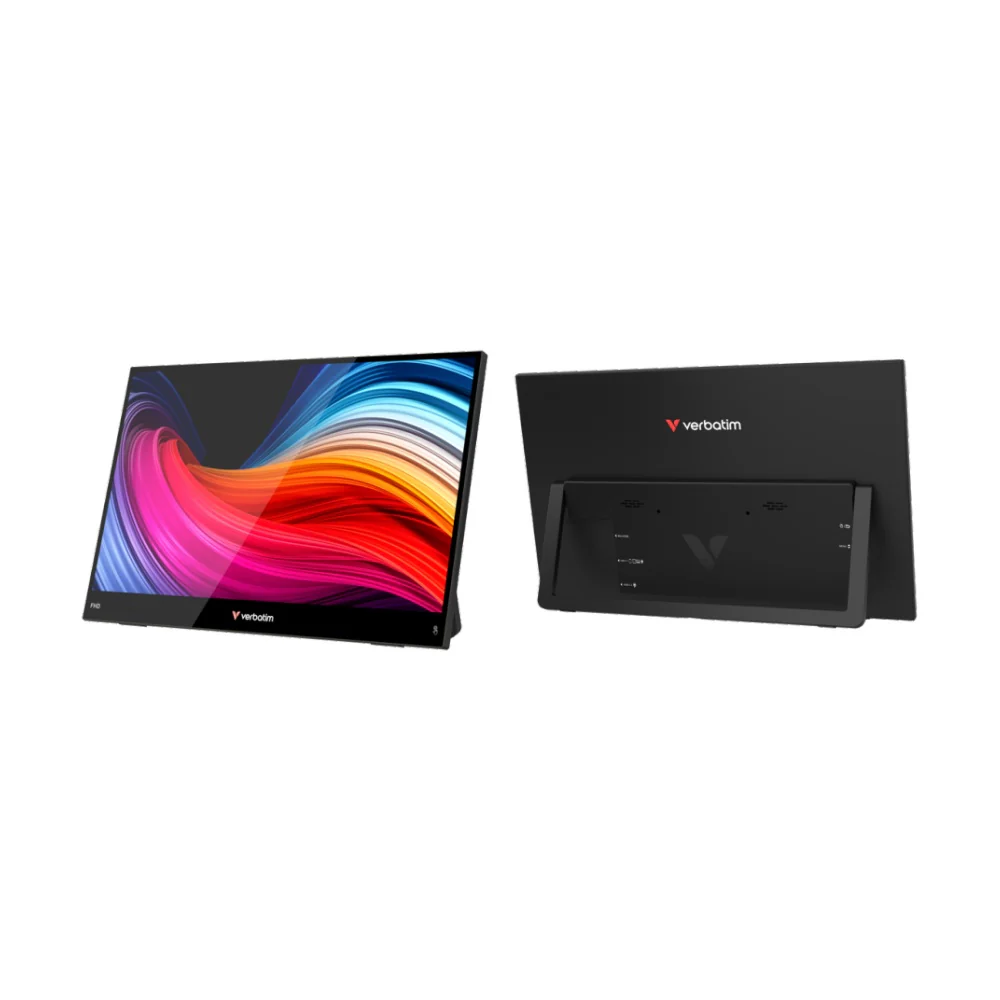 Verbatim Portable Touchscreen Monitor HD 1080p Light Laptop 15.6" Screen Black - Image 3