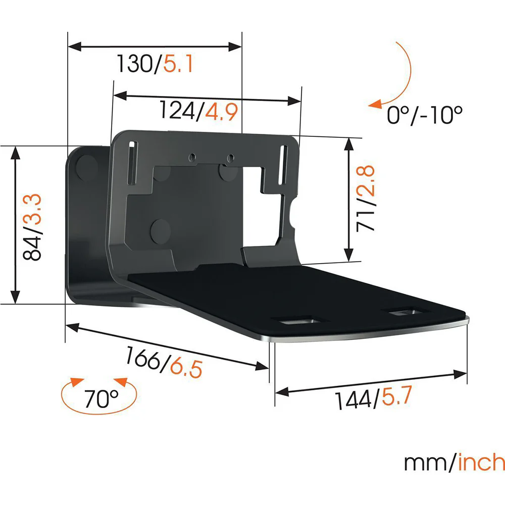 Vogel's SOUND3205B Wall Mount Holder For Speaker (Black) - Image 8
