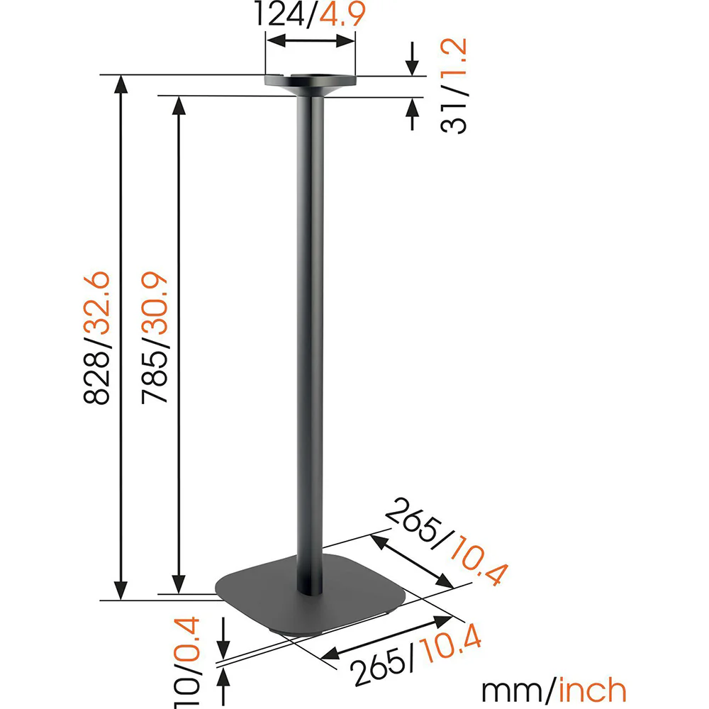 Vogel's SOUND4301W 82cm Stand For Sonos One Speaker (White) - Image 4