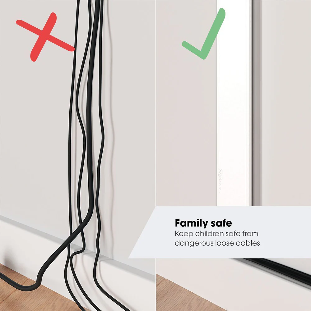 Vogel's TVA 6000 Slim Wall 80cm Cable Cover Organiser (White) - Image 5