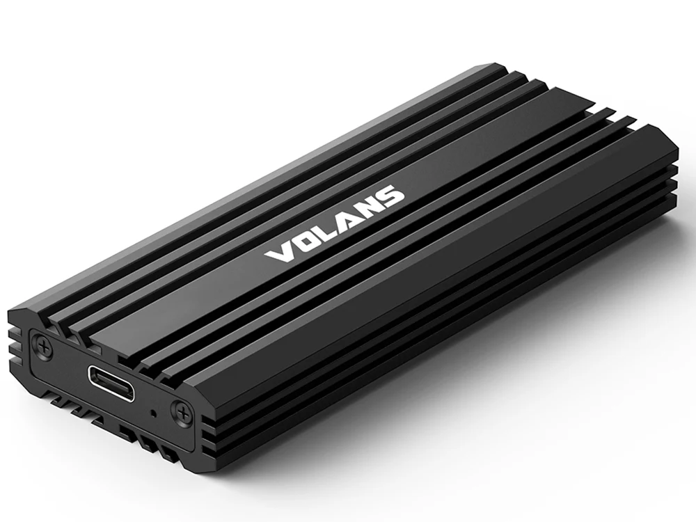 Volans Aluminium NVMe PCIe M.2 SSD to USB3.2 Gen2x2 Type C Enclosure (VL-UCM2-G) - Image 2