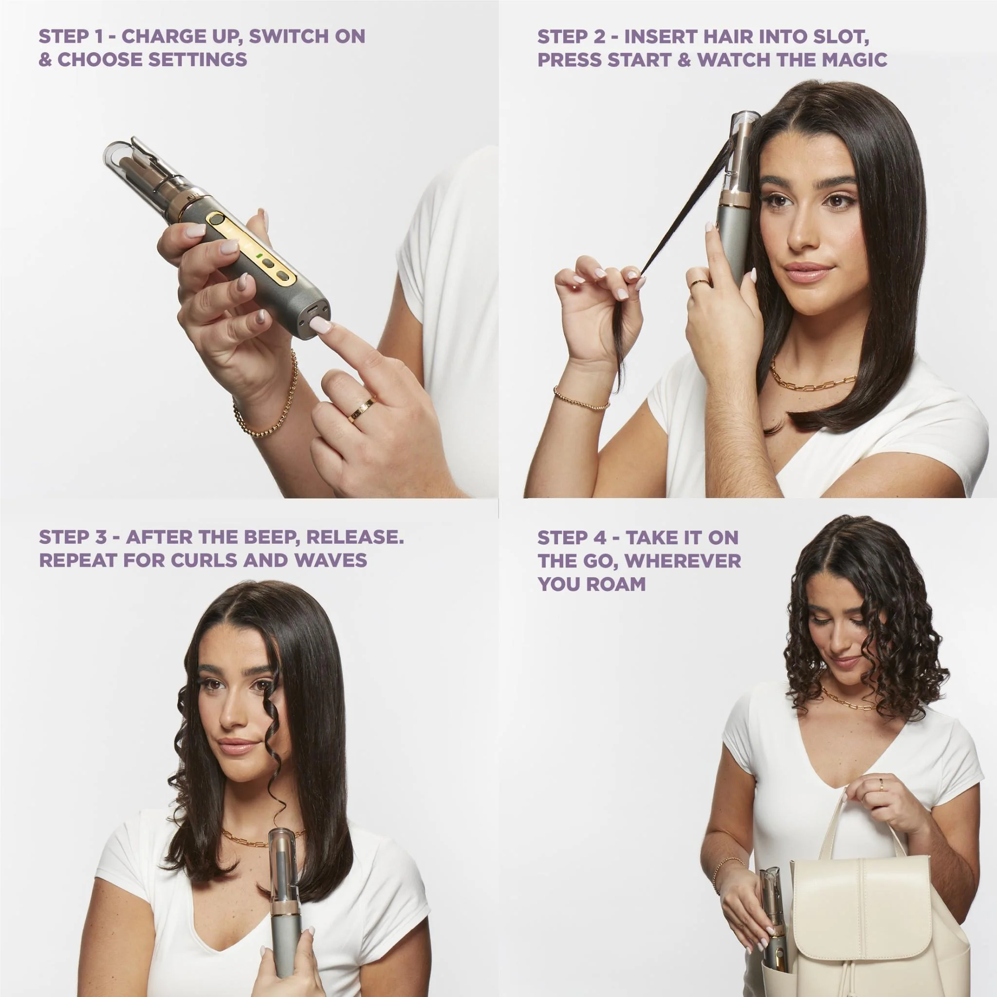 VS Sassoon Curl Secret Cordless Ceramic Auto Curler - Image 5