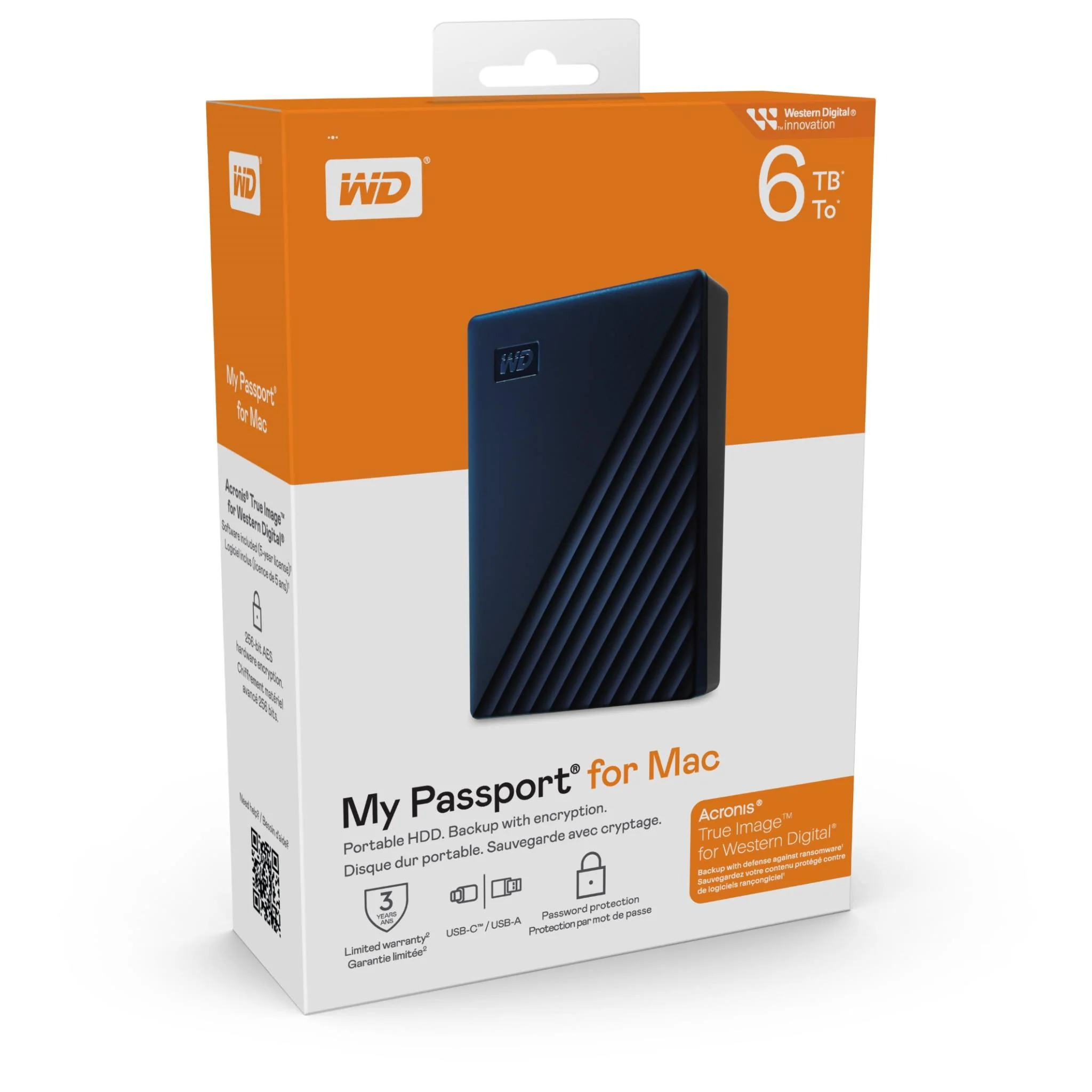 WD My Passport® for Mac 6TB (Midnight Blue) - Image 6