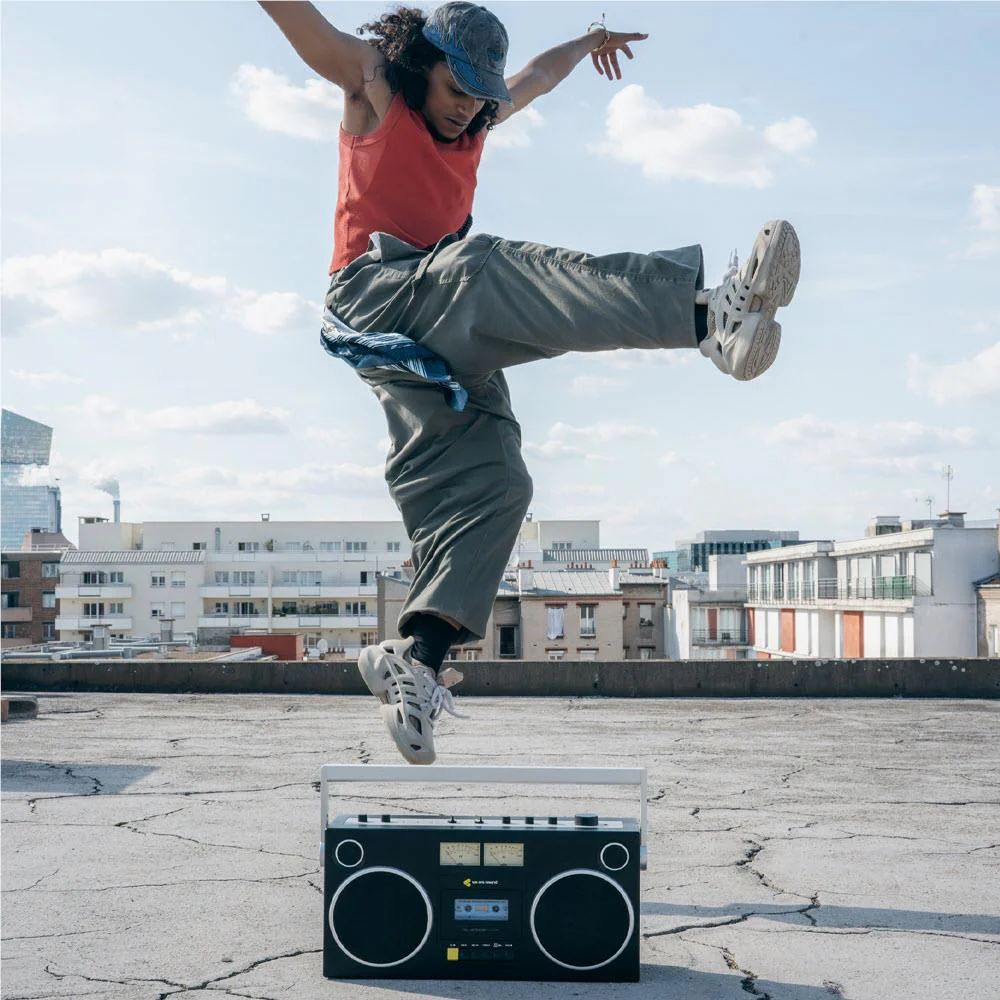 We Are Rewind Getto Blaster Cassette Player & Recorder (Curtis Black) - Image 6