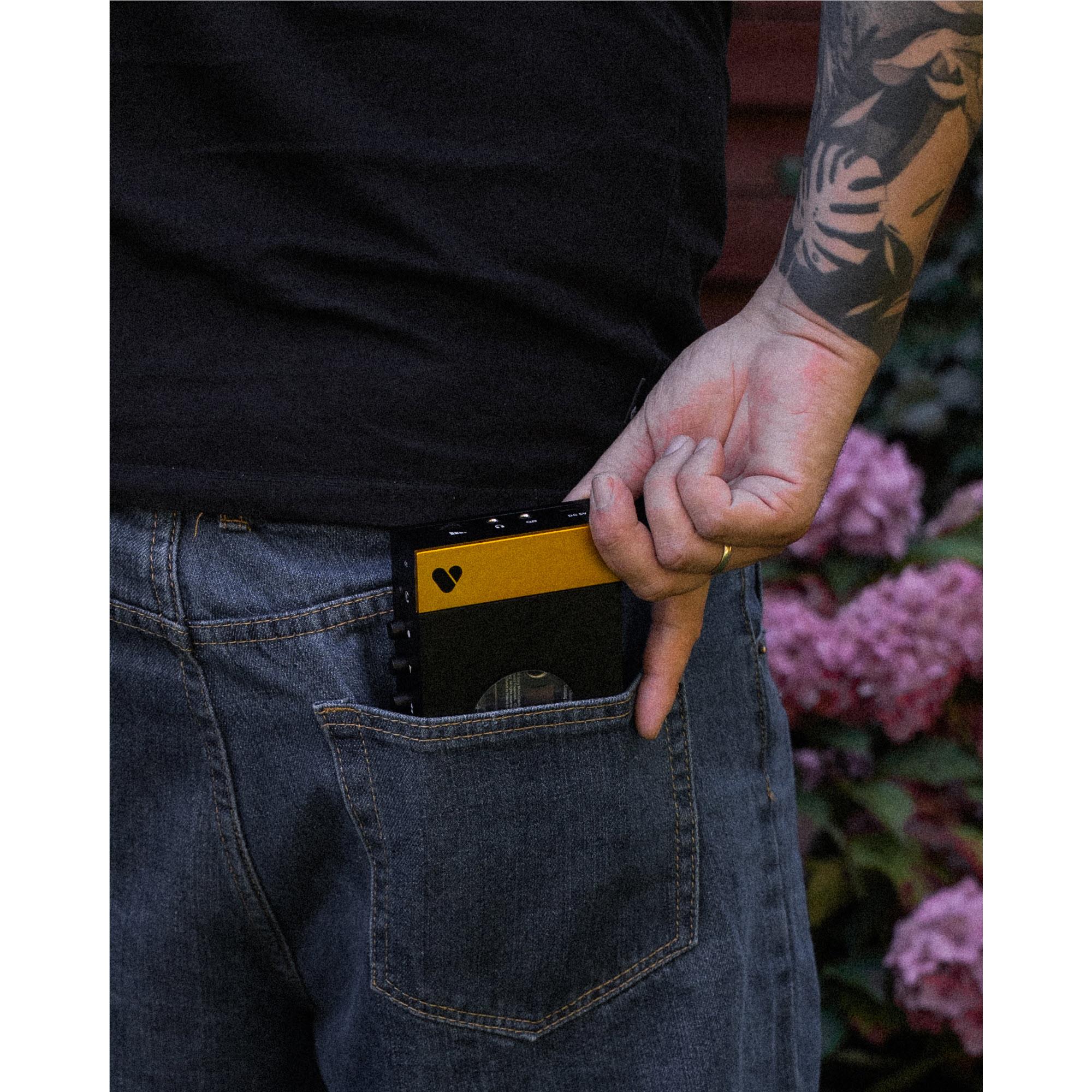 We Are Rewind Portable Bluetooth Cassette Player (Amy Black & Yellow) - Image 4