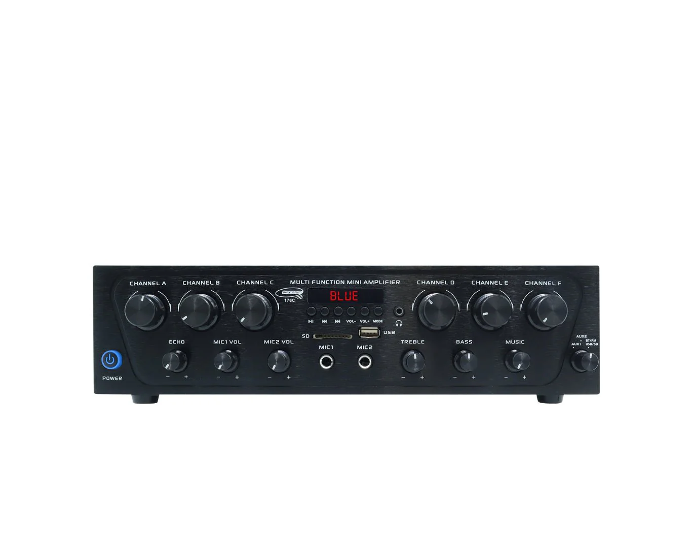 WECONIC 176C 480W Bluetooth Amplifier 6 Channel Multi Zone