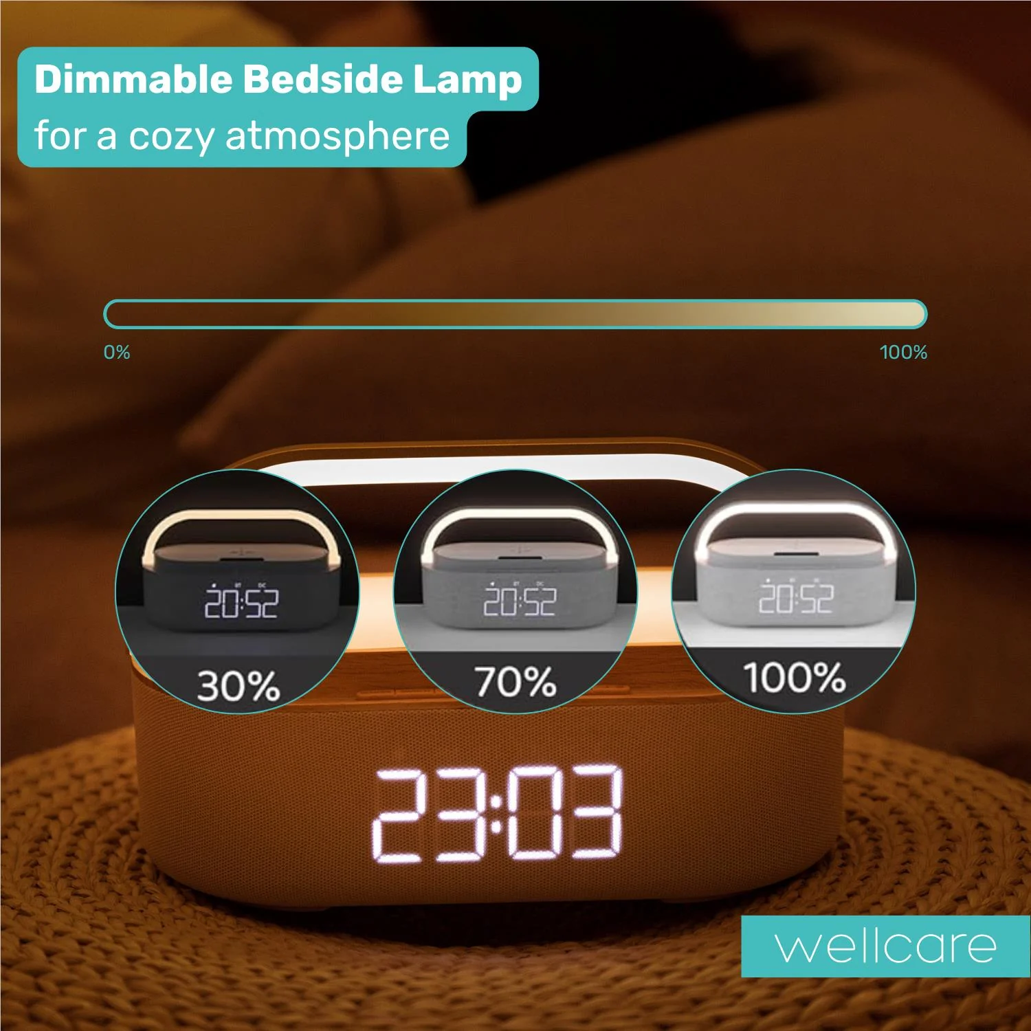 Wellcare 6-in-1 Multifunctional Wireless Speaker & LED Lamp - Image 10