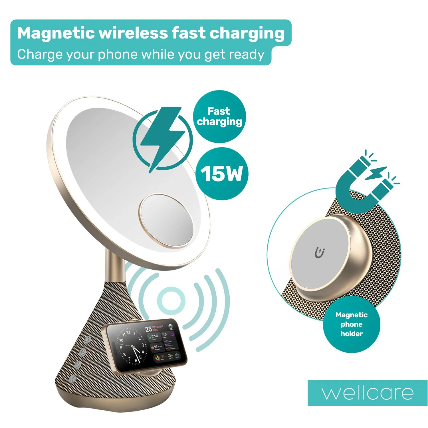 Wellcare LED Mirror Speaker - Image 7