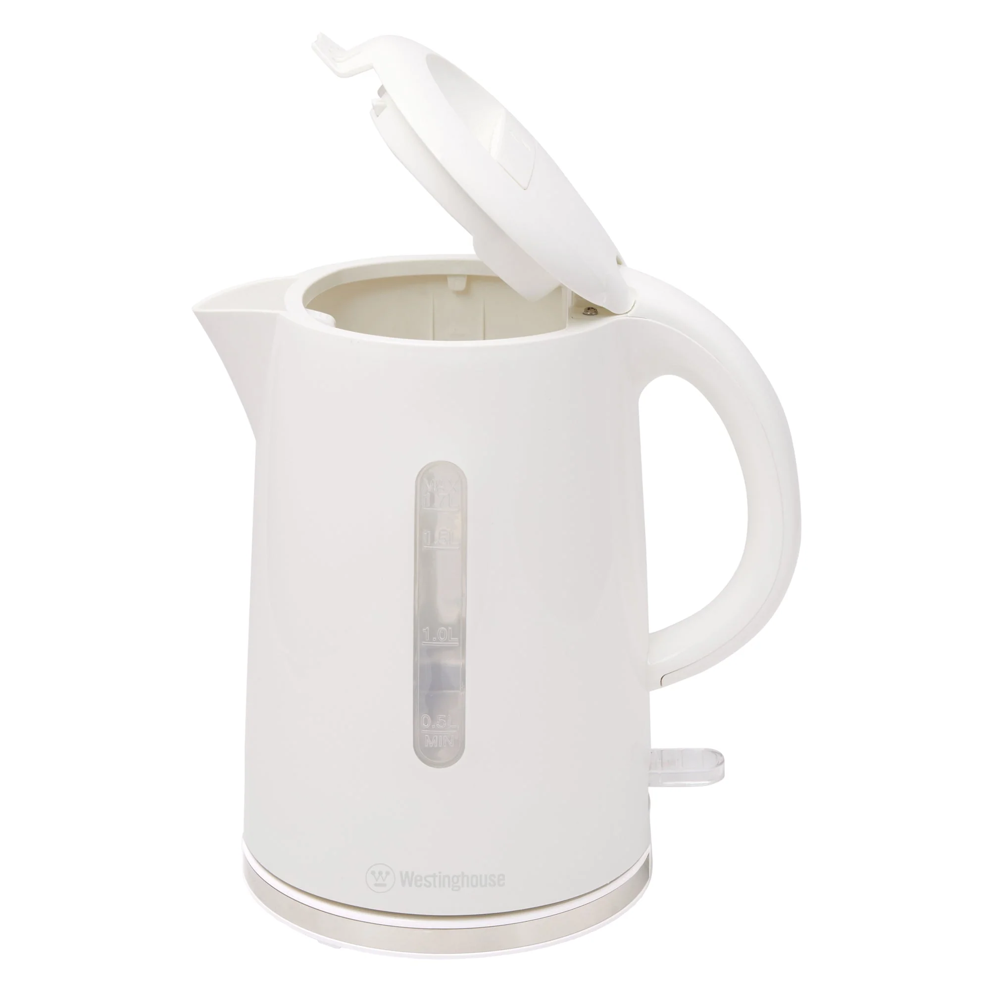 Westinghouse WHKE12K 1.7 L Electric Kettle with Silver-Trim Base (White) - Image 7