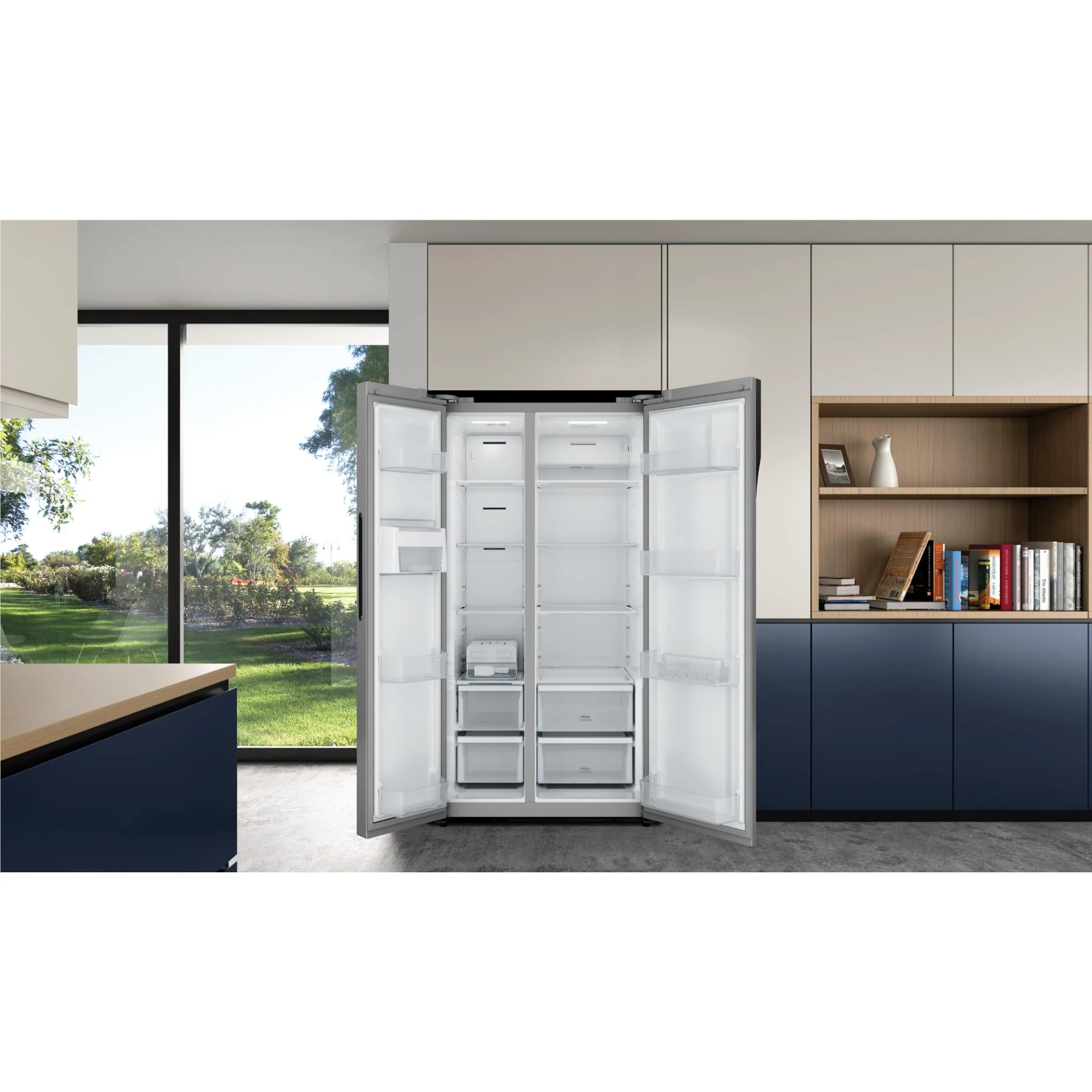 Westinghouse WSE6200SB 624L Side by Side Fridge (Silver) - Image 6
