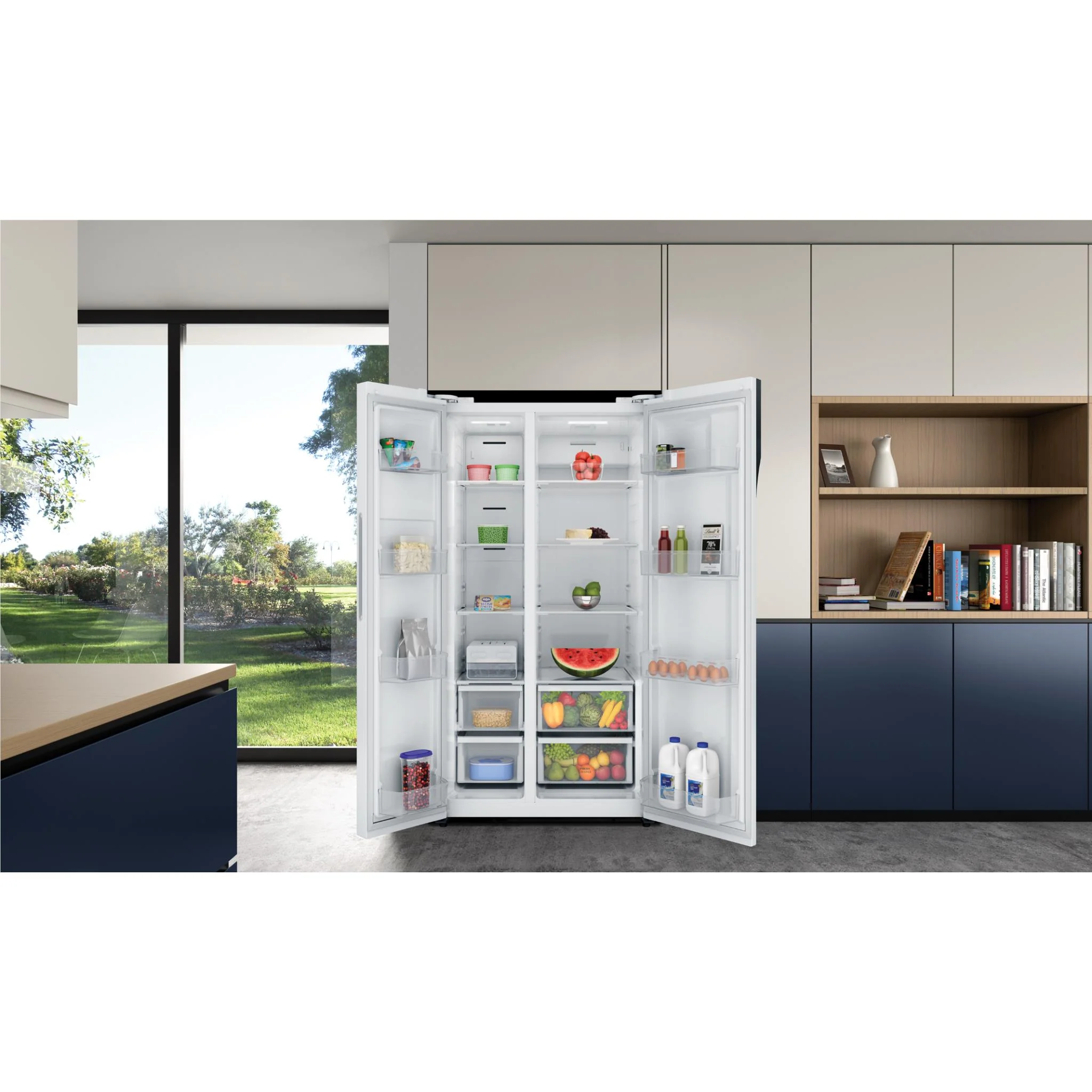 Westinghouse WSE6200WB 624L Side-By-Side Fridge (White) - Image 10