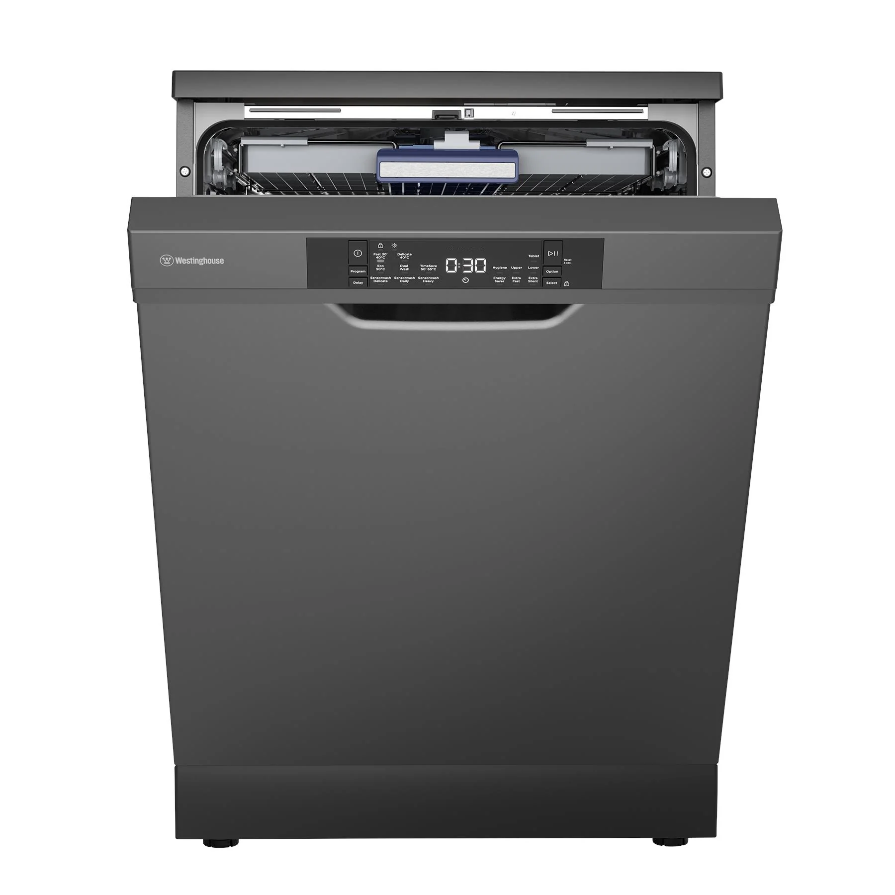 Westinghouse WSF6608KXB 15-Place Setting Freestanding Dishwasher (Dark Stainless Steel) - Image 2