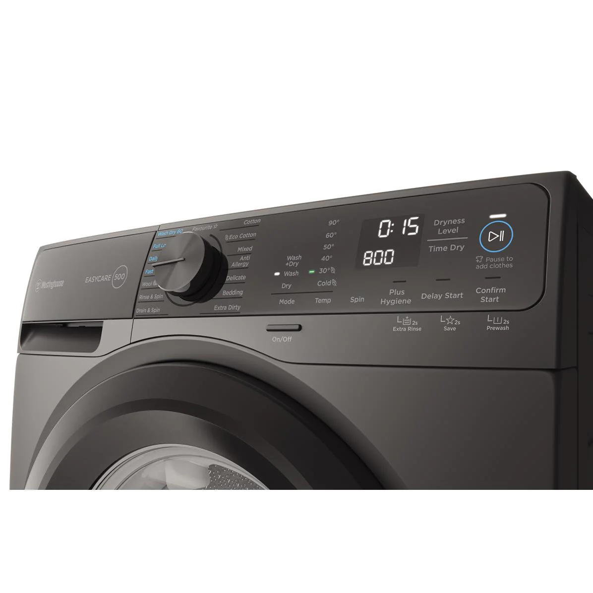 Westinghouse WWW9024M5SAS EasyCare 9kg/5kg Front Load Washer Dryer Combo (Dark Onyx) - Image 4