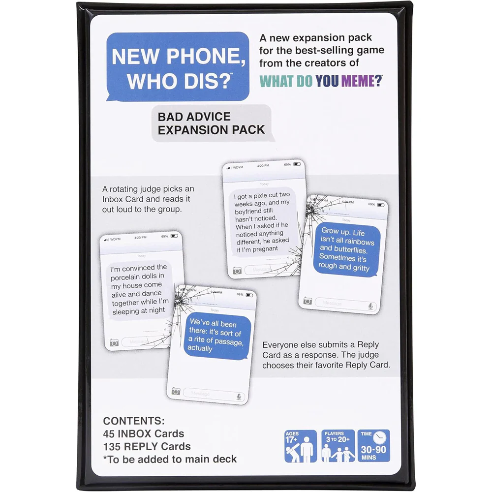 What Do You Meme New Phone, Who Dis? Game Bad Advice Expansion Pack 17y+ - Image 8