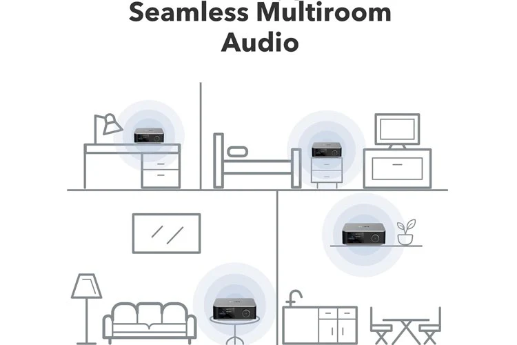 WiiM Ultra Wireless Audio Streamer and Digital Hub Silver - Image 4
