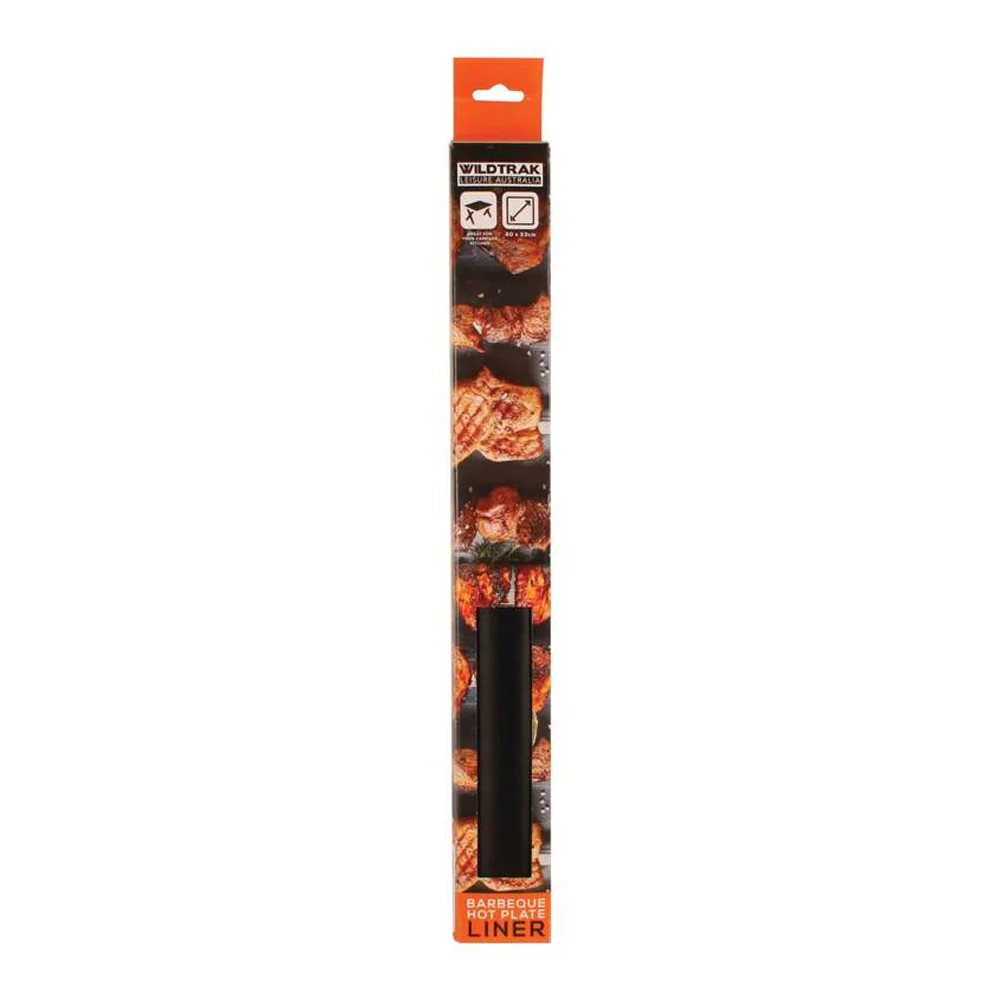 Wildtrak BBQ Hot Plate Liner Outdoor Camping 40x30cm (Black) - Image 3