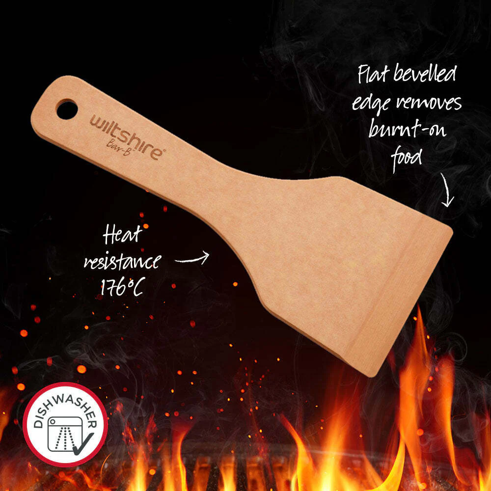 Wiltshire Bar-B Wooden Anti-Bacterial BBQ Grill Cleaning Scraper Tool - Image 2