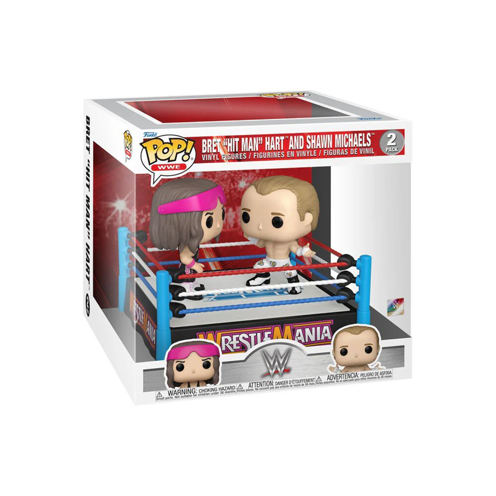 WWE Bret Hart Vs Shawn Michaels Wrestling TV Vinyl Action Figure Toy 9.80cm - Image 2