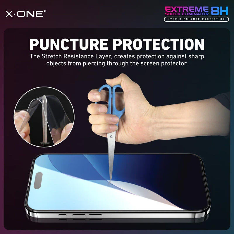 X.One Shock Screen Protector iPhone 13/13 Pro/14 (Transparent) - Image 10