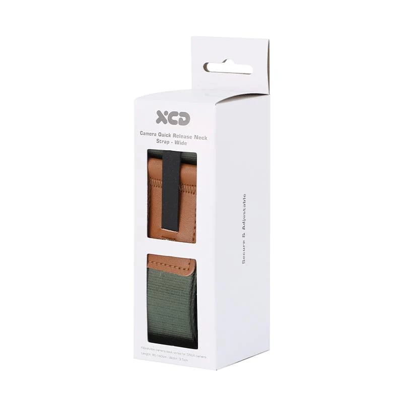 XCD Premium Wide Camera Neck Strap (Olive/Tan) - Image 5