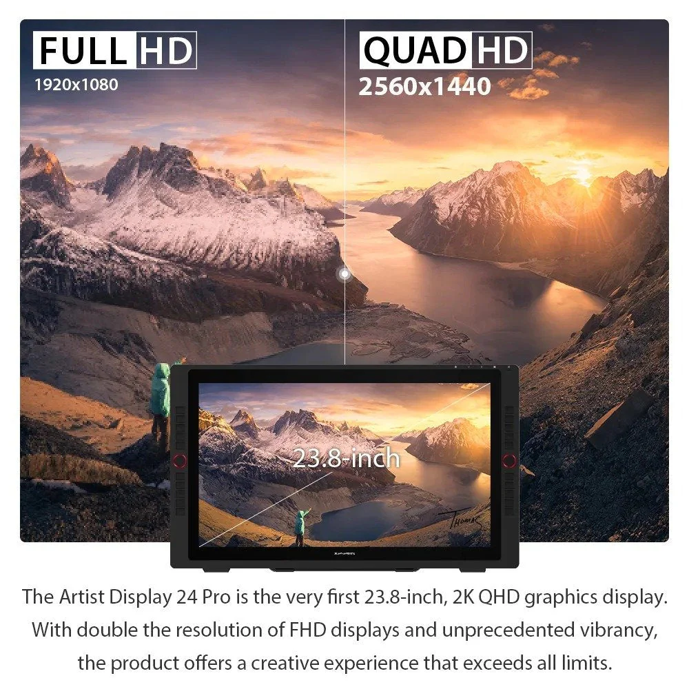 XPPen Artist 24 Pro 2.5K Pen Display - Image 2