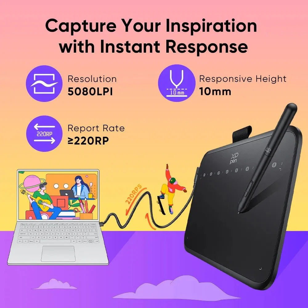 XPPen Deco 640 Graphics Tablet - Image 5