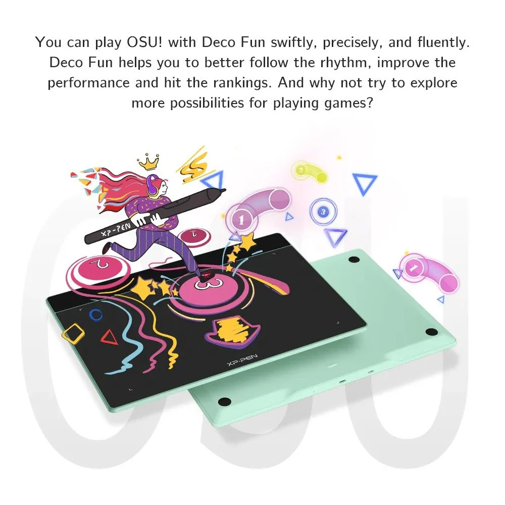 XPPen Deco Fun L Graphics Tablet - Black - Image 4