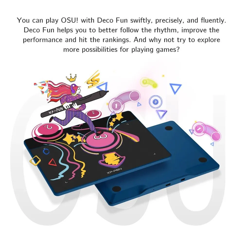 XPPen Deco Fun S Graphics Tablet - Black - Image 4