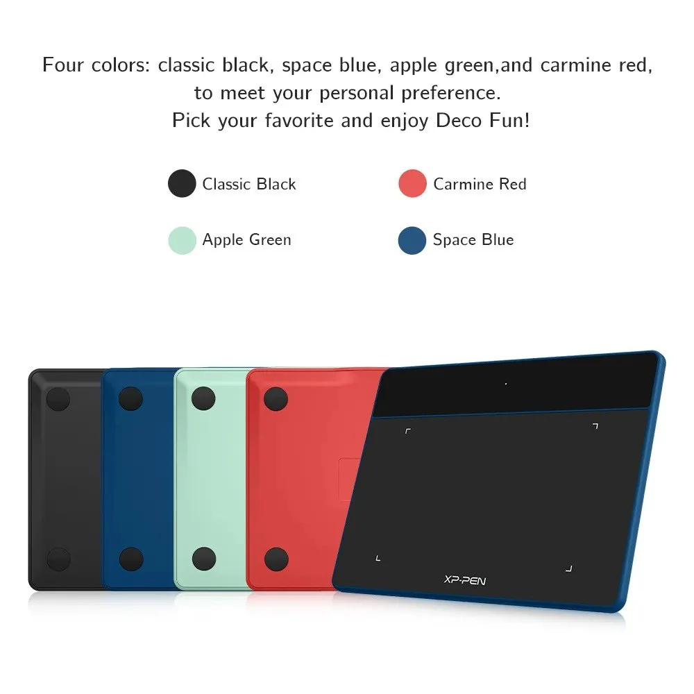 XPPen Deco Fun XS Graphics Tablet - Black - Image 2