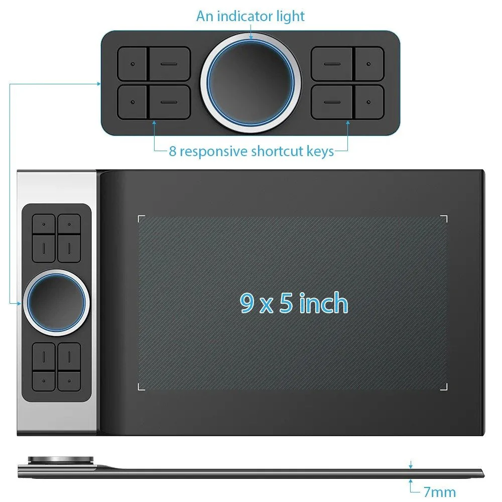 XPPen Deco Pro M Graphics Tablet - Image 3
