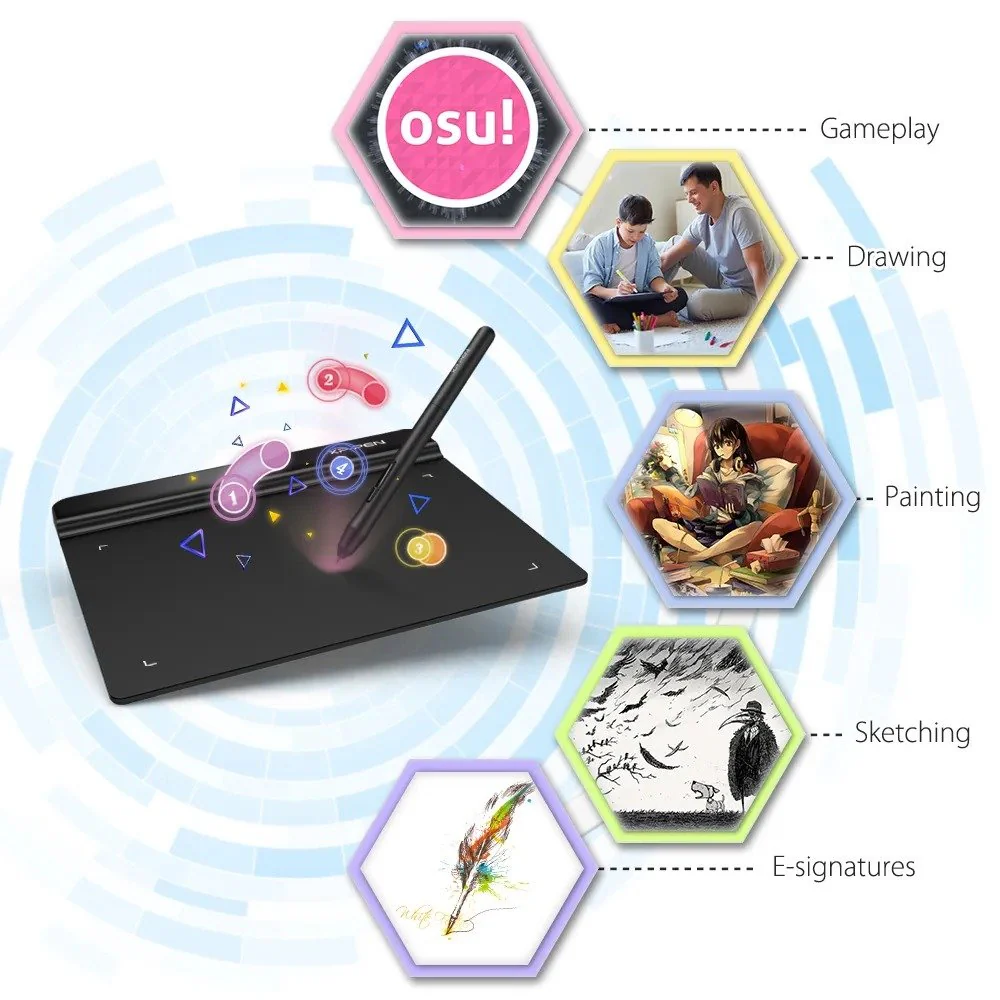 XPPen Star G640 Graphics Tablet - Black - Image 2