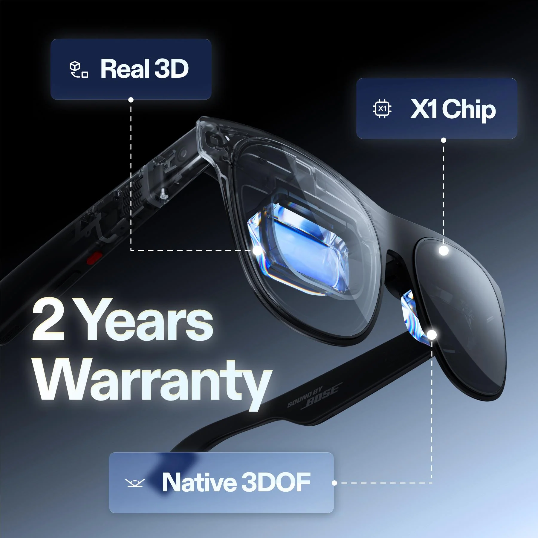 XREAL One Pro AR Glasses with  X1 Chip (Medium) - Image 5