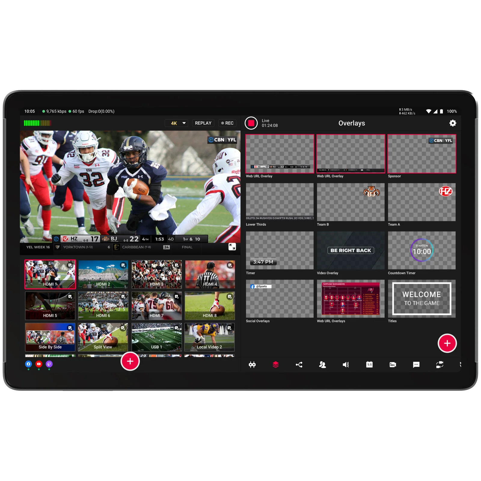 YoloBox Extreme Live Streaming Tablet 11.2" Screen with up to 8 HDMI Inputs - Image 2