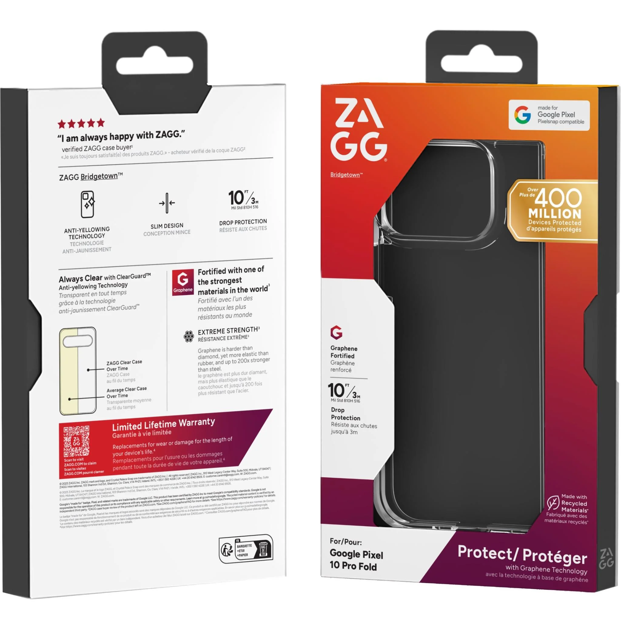 ZAGG Bridgetown Case for Google Pixel 10 Pro Fold (Clear) - Image 10