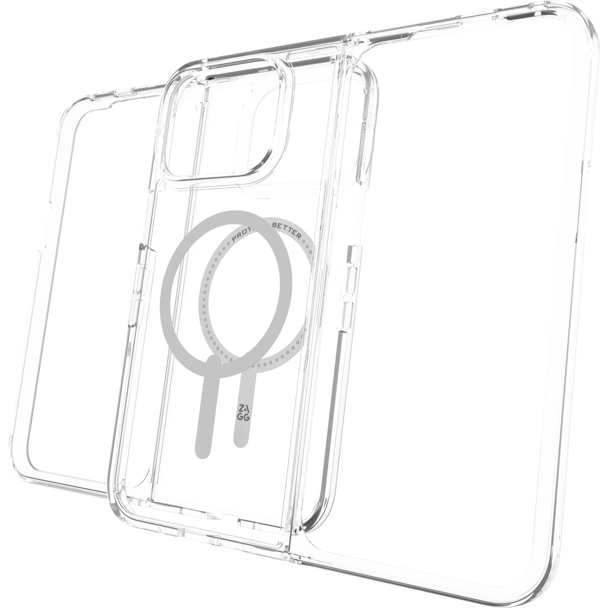 ZAGG Bridgetown Snap Magnetic Case for Google Pixel 10 Pro Fold (Clear) - Image 9