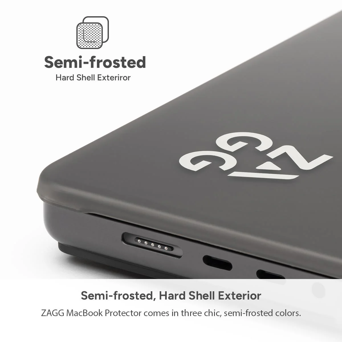 ZAGG Hardshell for MacBook Pro 13" M2/M1 (Smoke) - Image 5