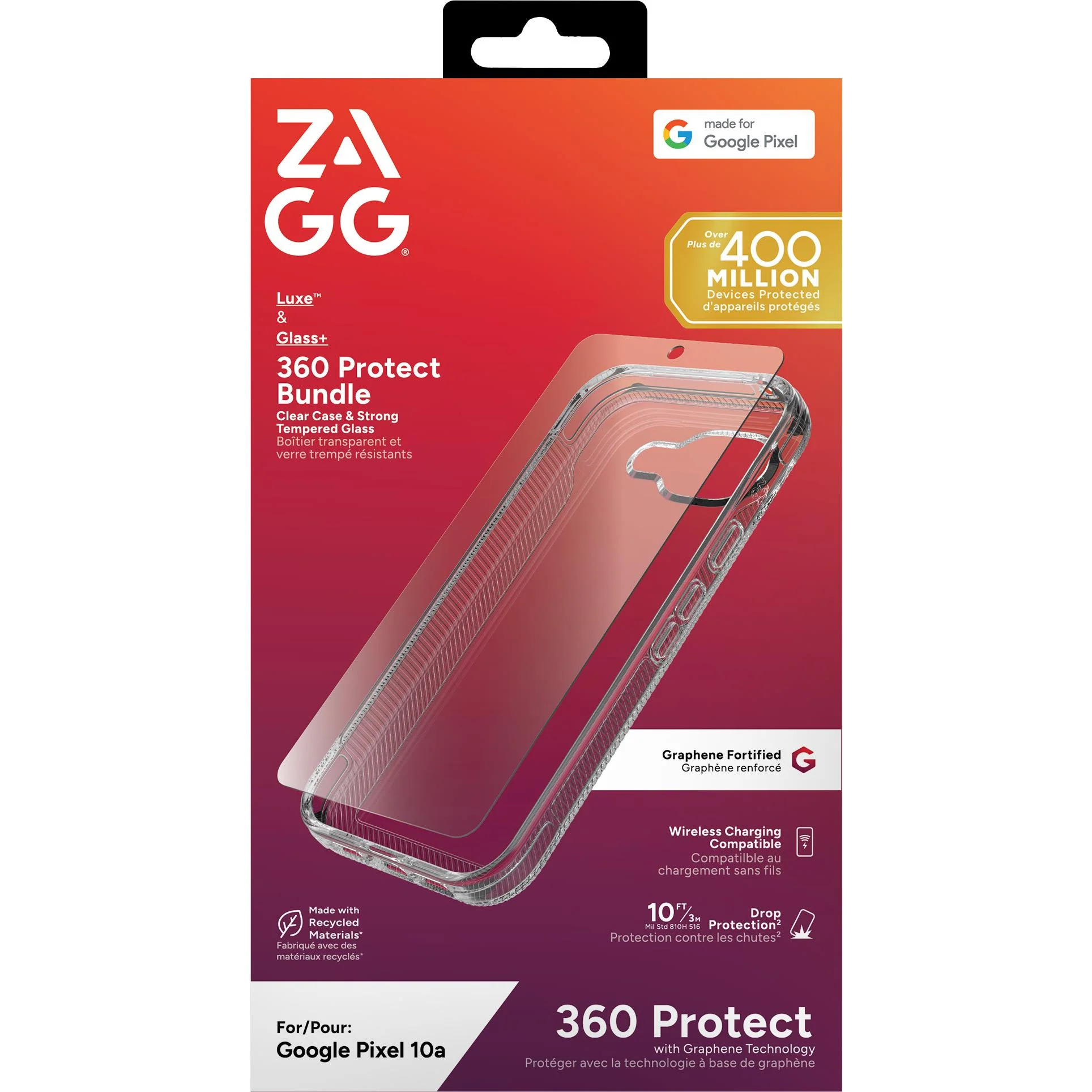 ZAGG Luxe Case + Screen Bundle for Google Pixel 10a (Clear) - Image 2