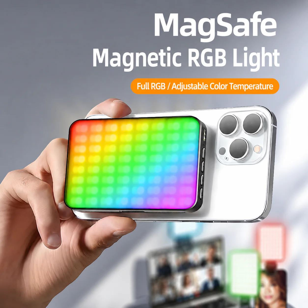 ZLOS PS09 Full-Color RGB Magnetic LED Video Light - Image 2